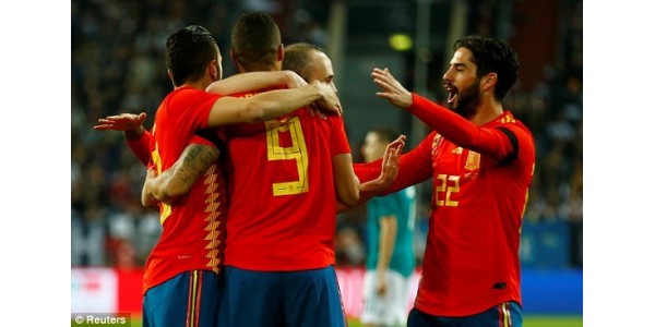 Rozgrywka w Hiszpanii 1-0 z Tunezją